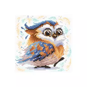 МС-093 Алмазная мозаика 'Задорный совенок' 20*20см Brilliart