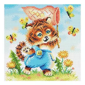 МС-097 Алмазная мозаика 'Летняя прогулка' 27*27см Brilliart