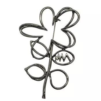 MT 1942 Брошь 4,8см*7,5см (pewter (олово (черный никель)))