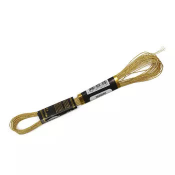 Мулине металлизированное, 8м, B33 золото, Bestex