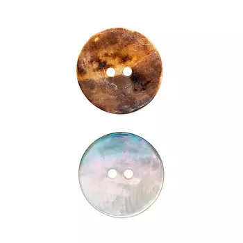 МВ911/2 Пуговица Ракушка 21мм 2 пр.