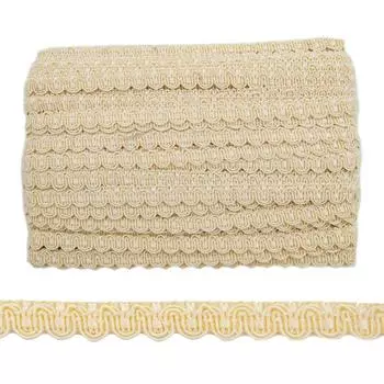 N05/1016 Тесьма отделочная 15мм*25м (046 молочный)