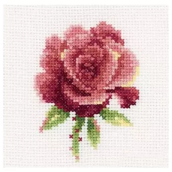 Н168 Набор для вышивания RТО 'Роза красная', 10х10 см