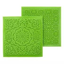 Набор №10 ковриков текстурных для полимерной глины 90*90*3мм. 2шт.