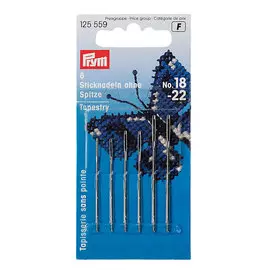 Набор 125559 Иглы для вышивки со скругленным острием №18/22 (сталь), 3 упак, Prym