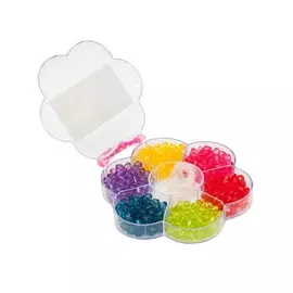 Набор акриловых бусин 'Цветок', 8мм, 6 цветов, 360шт, Астра