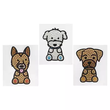 Набор аппликаций на клеевой основе 'Щеночки 2', 3шт, Cristal