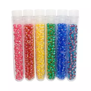 Набор бисера 1, размеры 5-6/0, 6 цветов*8гр., Preciosa