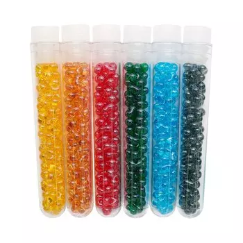 Набор бисера 8, Farfalle 3,2/6,5мм, 6 цветов, 7 (+/-0,3) гр, Preciosa