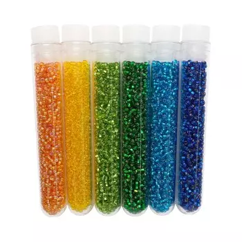 Набор бисера 9, размер 10/0, 6 цветов, 7 (+/-0,3) гр, Preciosa