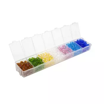 Набор бисера Drops(Капля), размер 5/0 (~4,5мм), 7 цветов, Preciosa (1 )