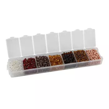 Набор бисера Preciosa, 7 цветов, 90 гр. Preciosa (№31)