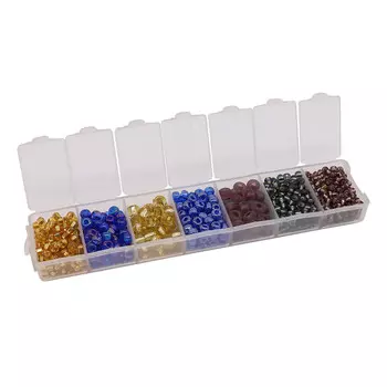 Набор бисера Preciosa, 7 цветов, 90 гр. Preciosa (№32)