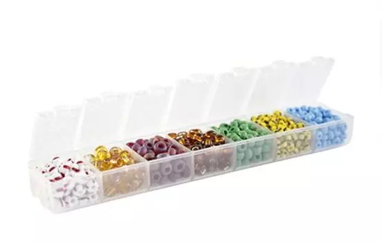 Набор бисера Preciosa, 7 цветов, 90 гр. Preciosa (№14 ассорти)