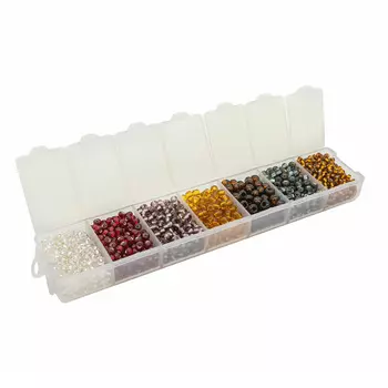 Набор бисера Preciosa, 7 цветов, 90 гр. Preciosa (N31/1)