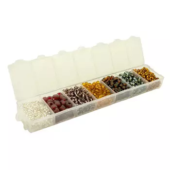 Набор бисера Preciosa, 7 цветов, 90 гр. Preciosa (N31/4)