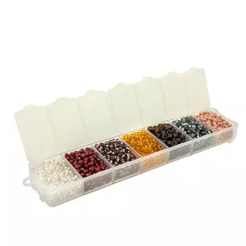 Набор бисера Preciosa, 7 цветов, 90 гр. Preciosa (N31/3)