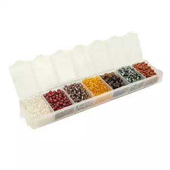 Набор бисера Preciosa, 7 цветов, 90 гр. Preciosa (N31/5)