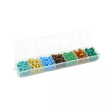 Набор бисера Preciosa, 7 цветов, 90 гр. Preciosa (№39/5)