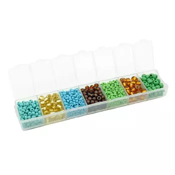 Набор бисера Preciosa, 7 цветов, 90 гр. Preciosa (№39/1)