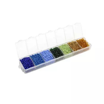 Набор бисера Preciosa, 7 цветов, 90 гр. Preciosa (№11/5)