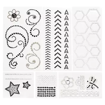 Набор декоративных наклеек со стразами 'Орнаменты'