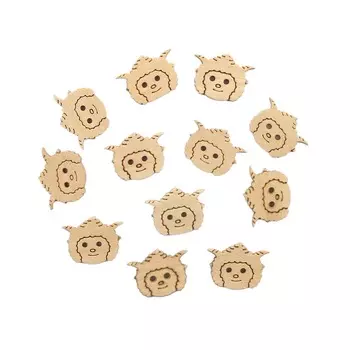 Набор деревянных пуговиц для скрапбукинга 'Овца'