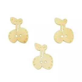 Набор деревянных пуговиц для скрапбукинга 'Вишня'