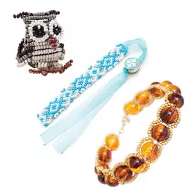 Набор для бисероплетения Hobby &amp; Pro pearl Браслет, Фигурка и Закладка