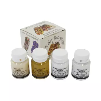 Набор для декупажа ArtSet Decoupage 4 шт/упак по 20мл Wizzart