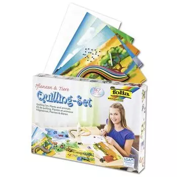 Набор для квиллинга 'Животные и растения', 167 элементов (12829) Folia