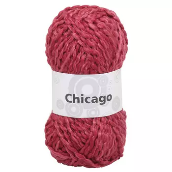 Набор для вязания шарфа 'Chicago' 4*50гр, 4*49м (62% полиакрил, 38% шерсть) (красный)