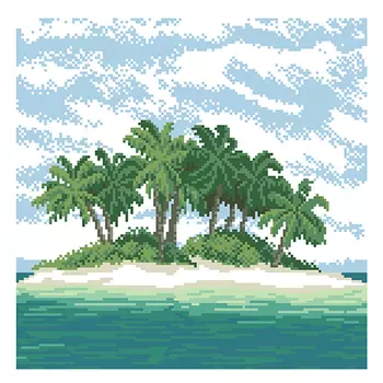 Набор для вышивания 'Остров' 35*35 см