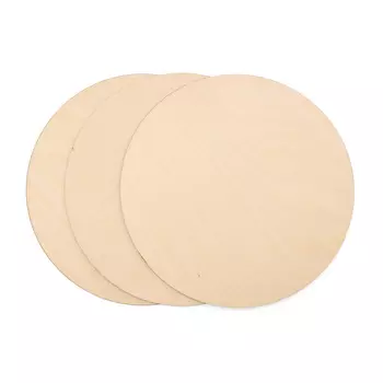 Набор досок для творчества, выжигания по дереву, декупажа, рисования, Круг (200*200*3 мм), 3 шт