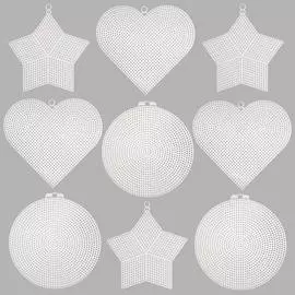 Набор фигурной пластиковой канвы, 13-17см, 9шт, Bestex