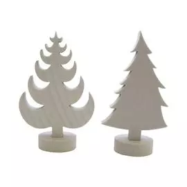 Набор фигурок из пенопласта 'Елочки на подставке №1' 18*2,5см (уп.2шт)