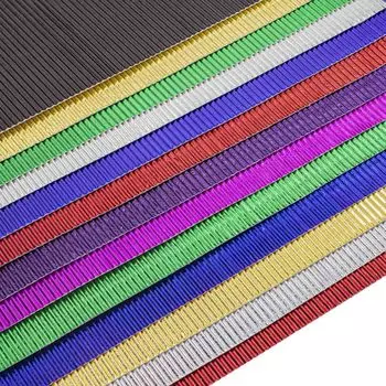 Набор гофрированной бумаги 'Металлик', 250гр, 13 листов/упак