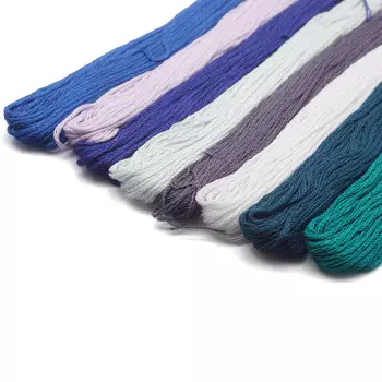 Набор хлопкового мулине 'Ассорти 1', 8шт*8м, Bestex