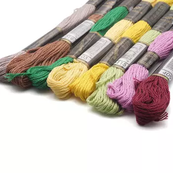 Набор хлопкового мулине 'Ассорти 3', 8шт*8м, Bestex