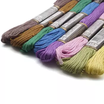 Набор хлопкового мулине 'Ассорти 8', 8шт*8м, Bestex