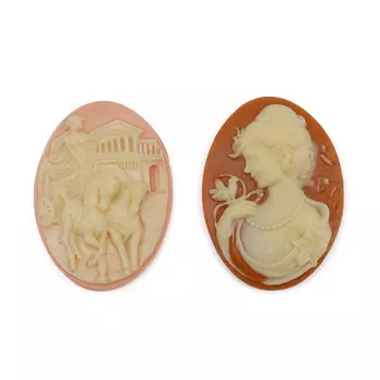 Набор камей 2шт SCB240001002 Прекрасные дамы