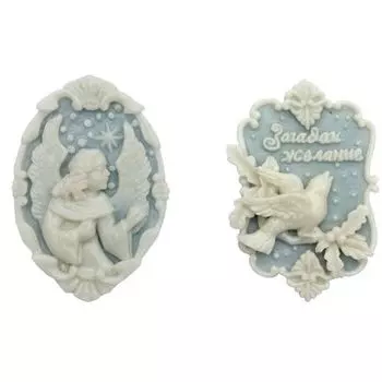 Набор камей 2шт SCB2400519 Рождественский ангел