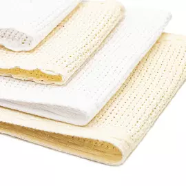 Набор канвы-ленты c обработанным краем 14ct, 1,5м*5см/1,5м*7см, 4шт, натуральный и белый цвета, Bestex