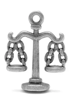 Набор металлических подвесок SCB 250111866 Весы, 10шт