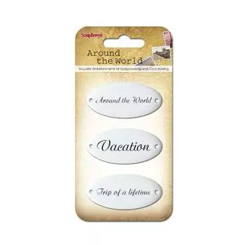 Набор металлических украшений 'Вокруг Света 3', 3 шт SCB34001006