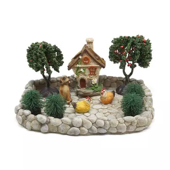 Набор миниатюр 'Дворик с животными'