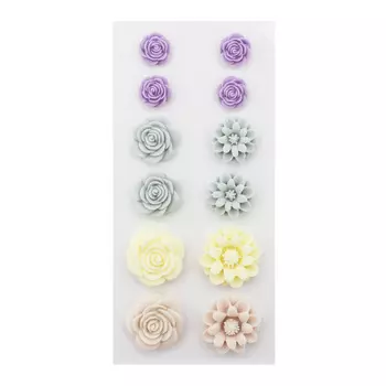 Набор объемных, самоклеющихся цветов, 12шт., Astra&amp;Craft (ARS2077)