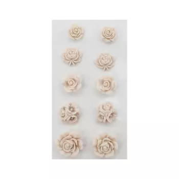 Набор объемных, самоклеющихся розочек, 10шт., Астра (ARS2089)