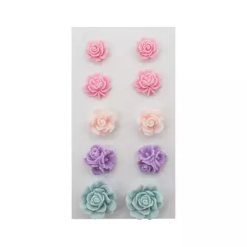 Набор объемных, самоклеющихся розочек, 10шт., Астра (ARS2087)