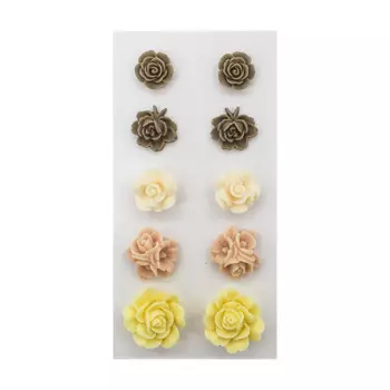 Набор объемных, самоклеющихся розочек, 10шт., Astra&amp;Craft (ARS2084)